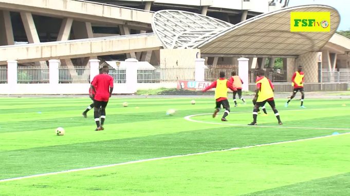 Can U17- Séance d’entrainement des Lionceaux au Uhuru