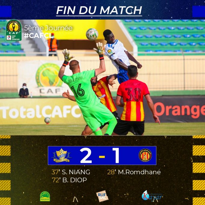 Ligue des Champions CAF : Teungueth FC 2-1 Esperance de Tunis, résumé du match