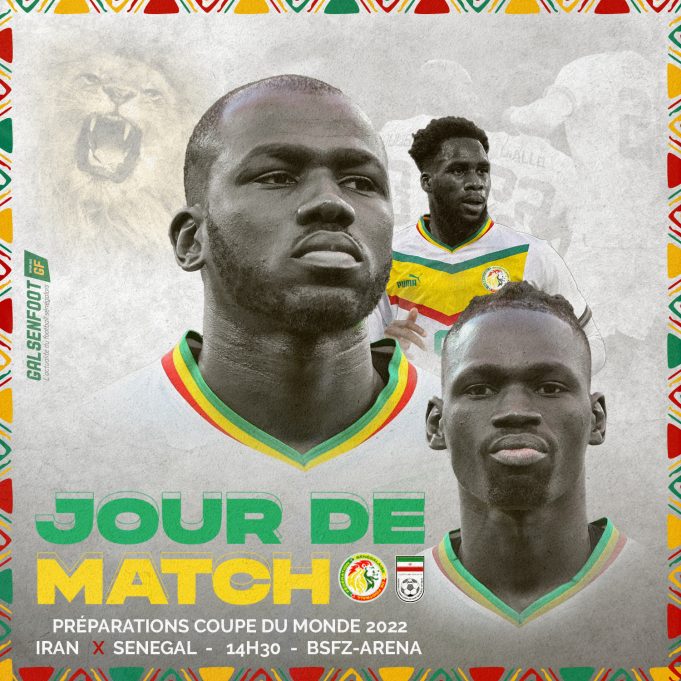 Préparation Coupe du monde 2022- Iran vs Sénégal en direct livestreaming